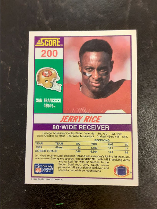 1990 Score Jerry Rice