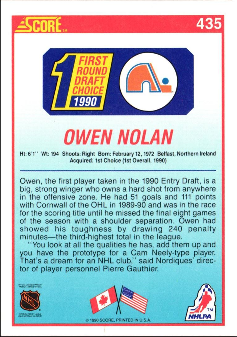 1990 Score Owen Nolan