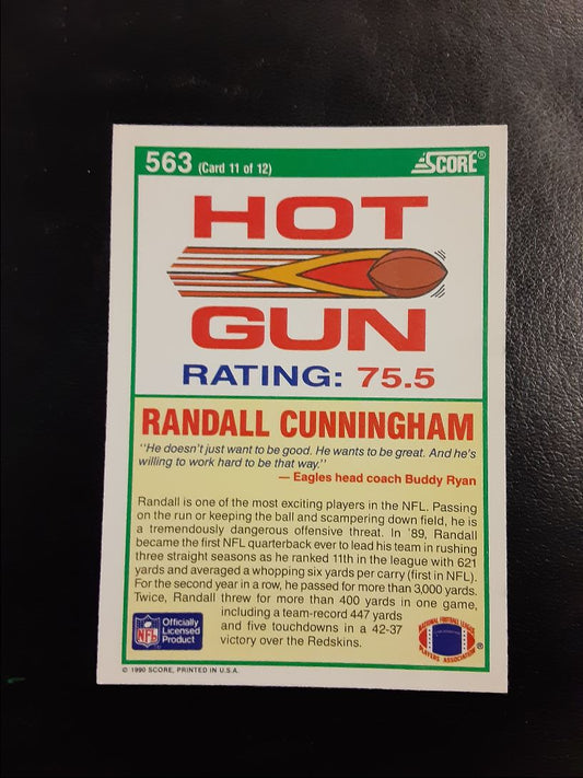 1990 Score Randall Cunningham