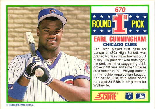 1990 Score Earl Cunningham