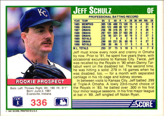 1991 Score Jeff Schulz
