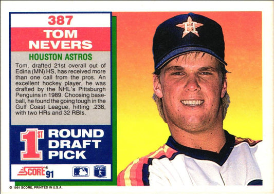 1991 Score Tom Nevers