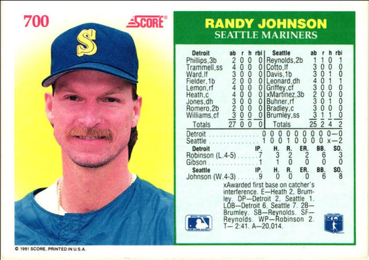 1991 Score Randy Johnson