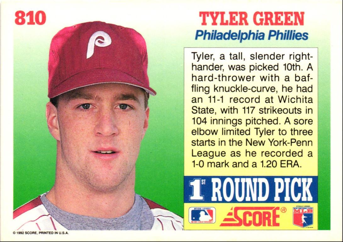 1992 Score Tyler Green