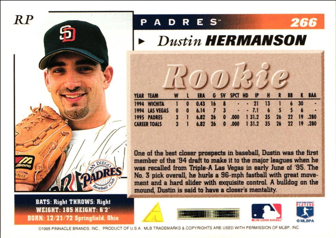 1996 Score Dustin Hermanson