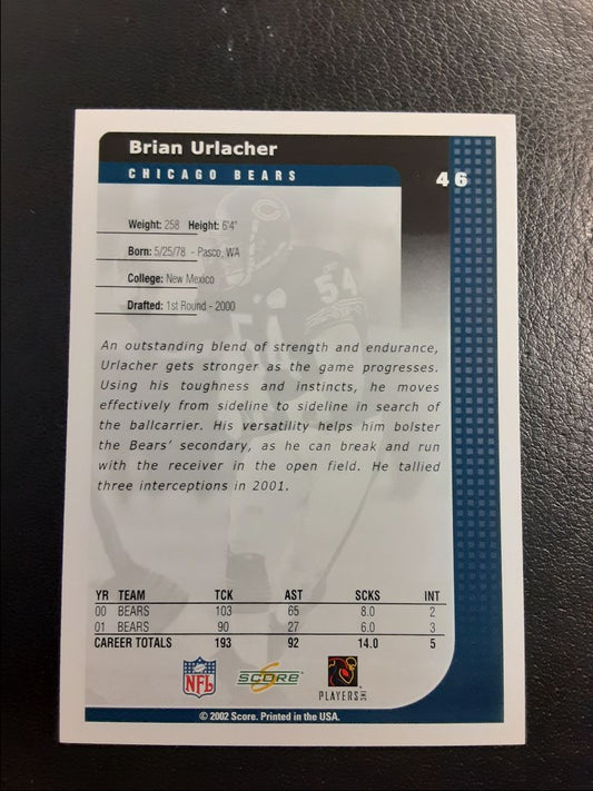 2002 Score Brian Urlacher