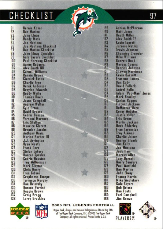 2005 Upper Deck Legends Dan Marino