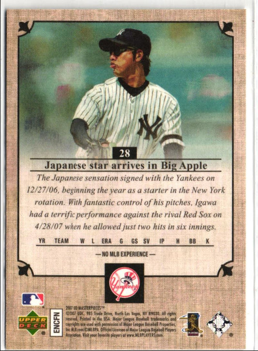 2007 Upper Deck Masterpieces Kei Igawa