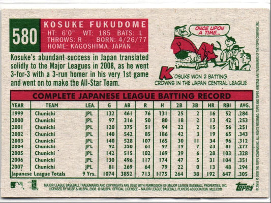 2008 Topps Heritage Kosuke Fukudome