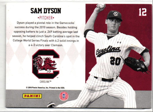 2010 Donruss Elite Extra Edition School Colors Sam Dyson