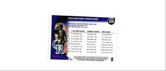 2010 Topps Black Colorado Rockies