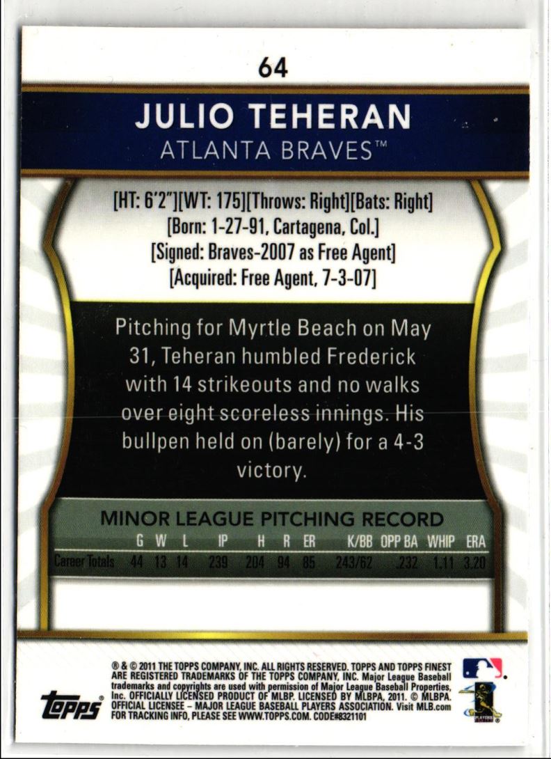 2011 Finest Julio Teheran