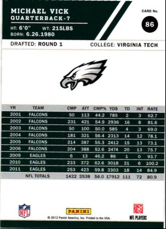 2012 Score Michael Vick