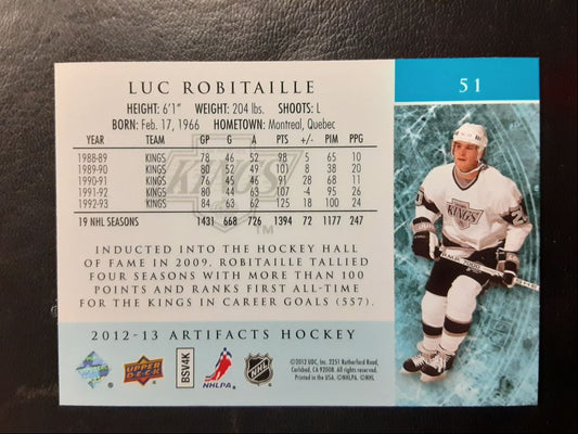 2012 Upper Deck Artifacts Luc Robitaille