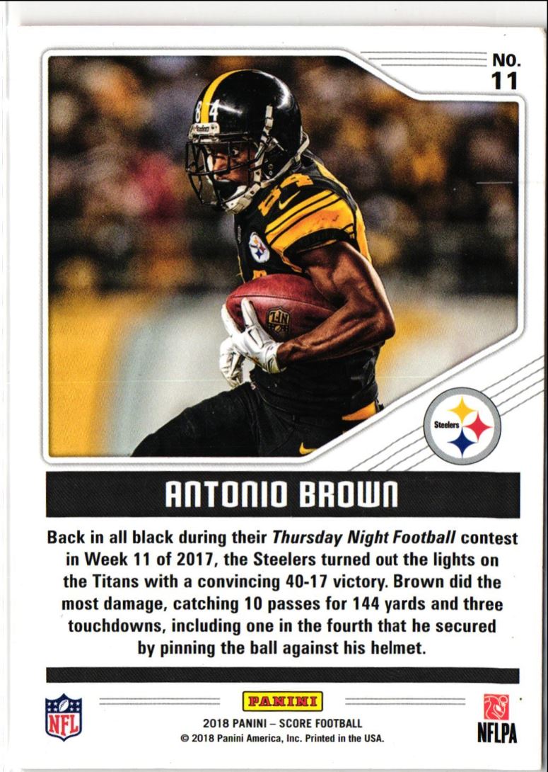 2018 Score Color Rush Antonio Brown