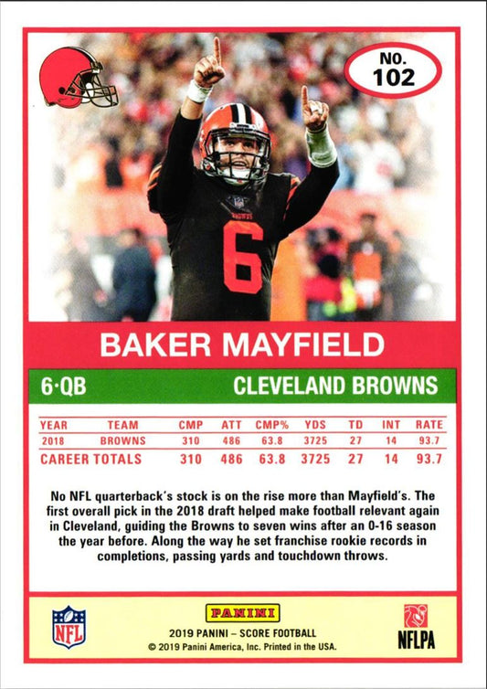 2019 Score Baker Mayfield