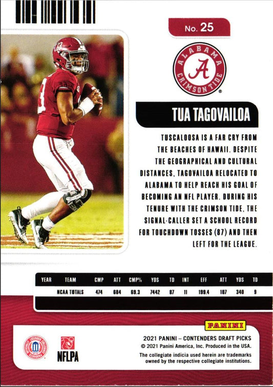 2021 Panini Contenders Draft Picks Tua Tagovailoa