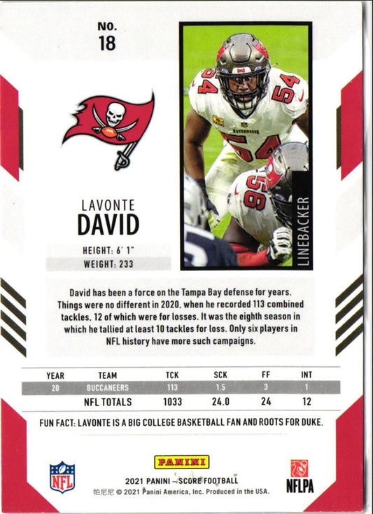 2021 Score Lavonte David