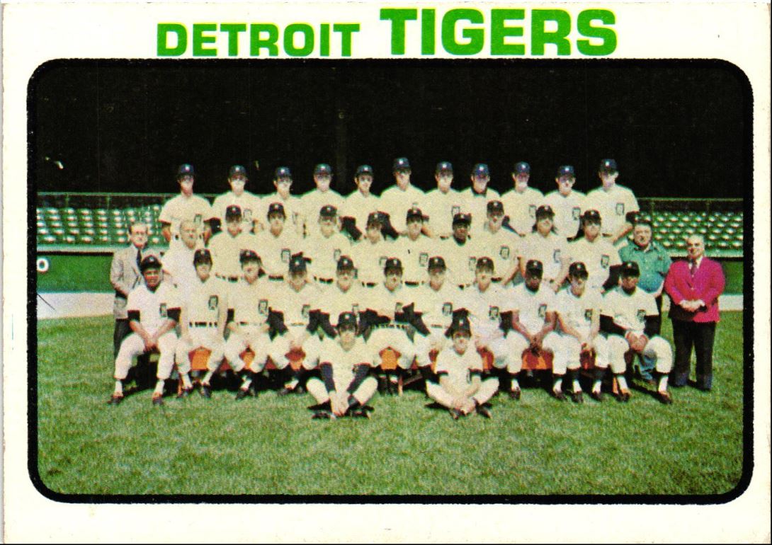 1973 Topps Tigers Team Photo/Records