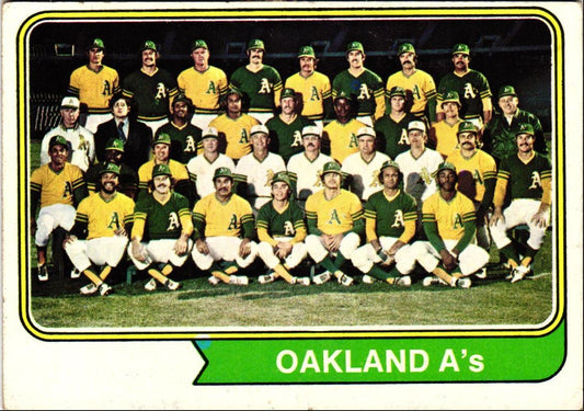 1974 Topps Oakland A's