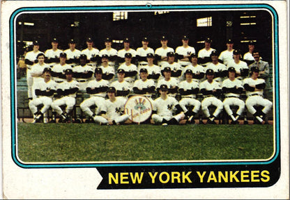 1974 Topps New York Yankees