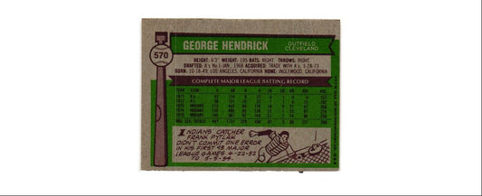 1976 Topps George Hendrick