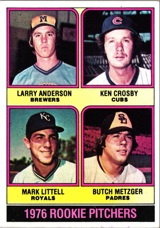 1976 Topps Rookie Pitchers - Larry Anderson/Ken Crosby/Mark Littell/Butch Metzger