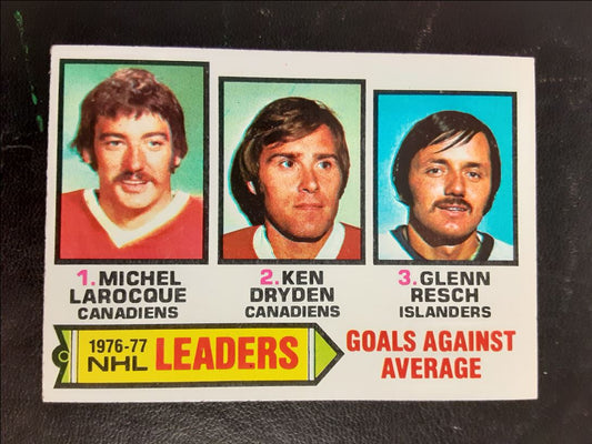 1977 Topps Michel Larocque/Ken Dryden/Glenn Resch