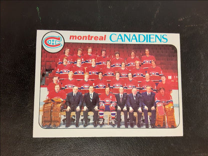 1978 Topps Montreal Canadiens Team