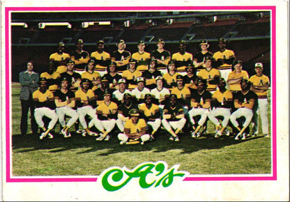 1978 Topps Oakland A's