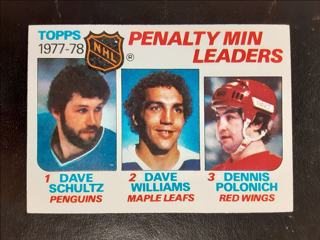 1978 Topps Dave Schultz/Dave Williams/Dennis Polonich