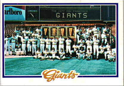 1978 Topps San Francisco Giants