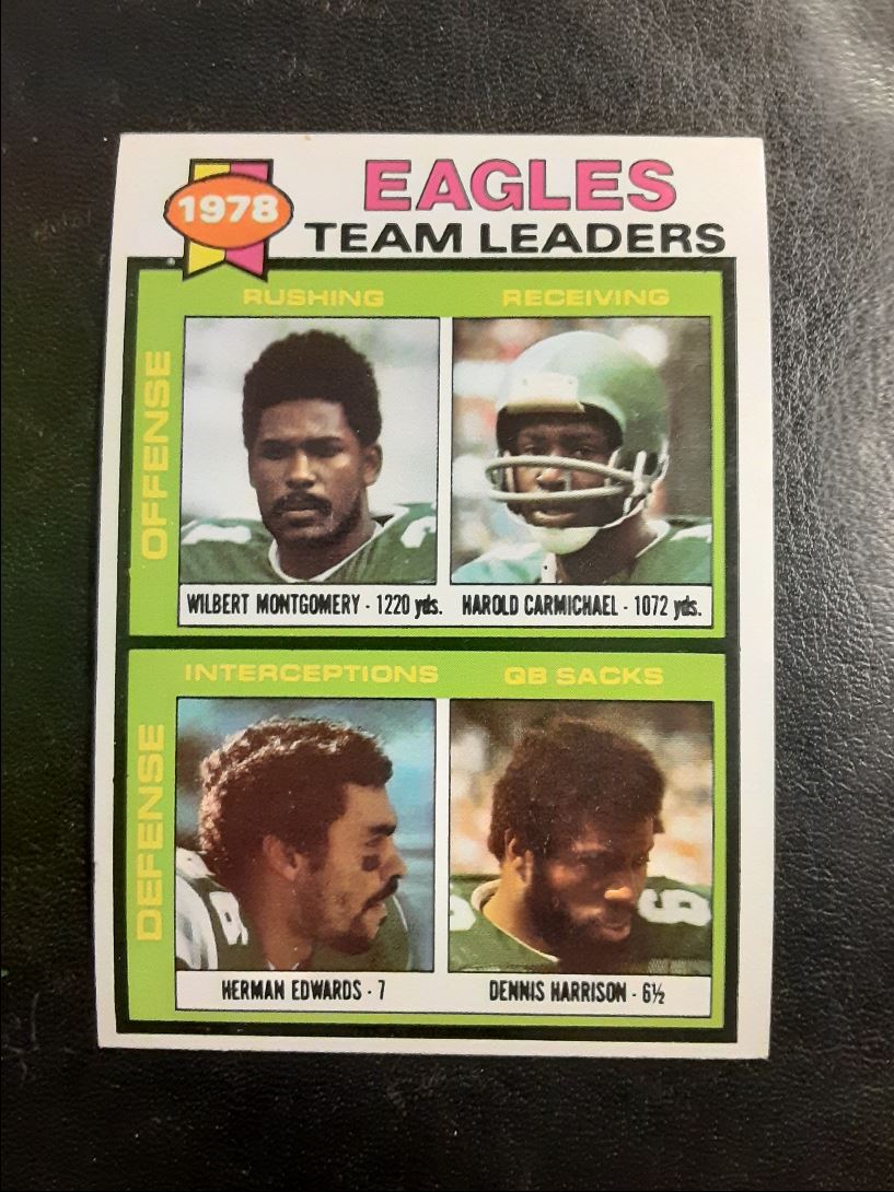 1979 Topps Wilbert Montgomery/Harold Carmichael/Herman Edwards/Dennis Harrison