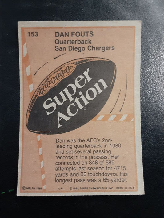 1981 Topps Dan Fouts