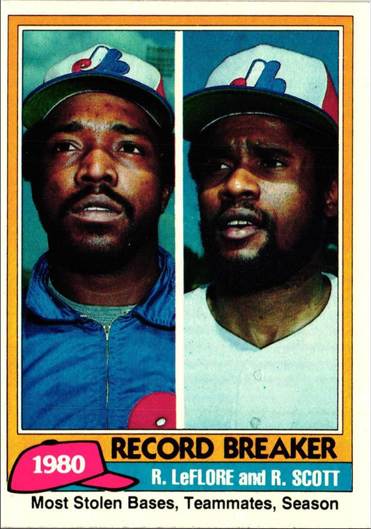 1981 Topps R. LeFlore/R. Scott