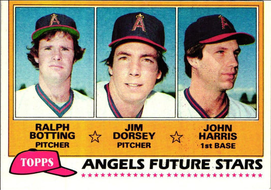 1981 Topps Angels Future Stars - Ralph Botting/Jim Dorsey/John Harris