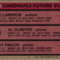 1981 Topps Cardinals Future Stars - Tito Landrum/Al Olmsted/Andy Rincon