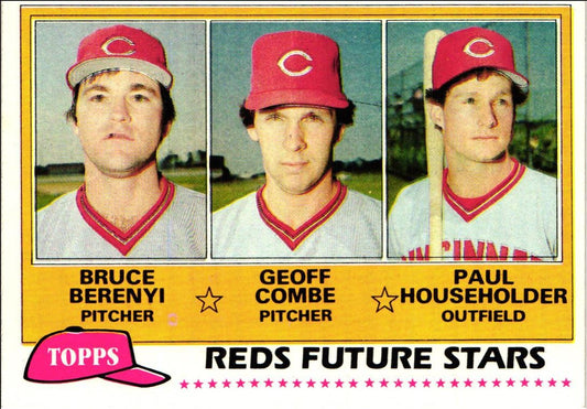 1981 Topps Reds Future Stars - Bruce Berenyi/Geoff Combe/Paul Householder