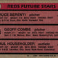 1981 Topps Reds Future Stars - Bruce Berenyi/Geoff Combe/Paul Householder