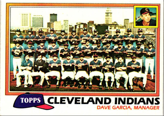 1981 Topps Cleveland Indians - Dave Garcia