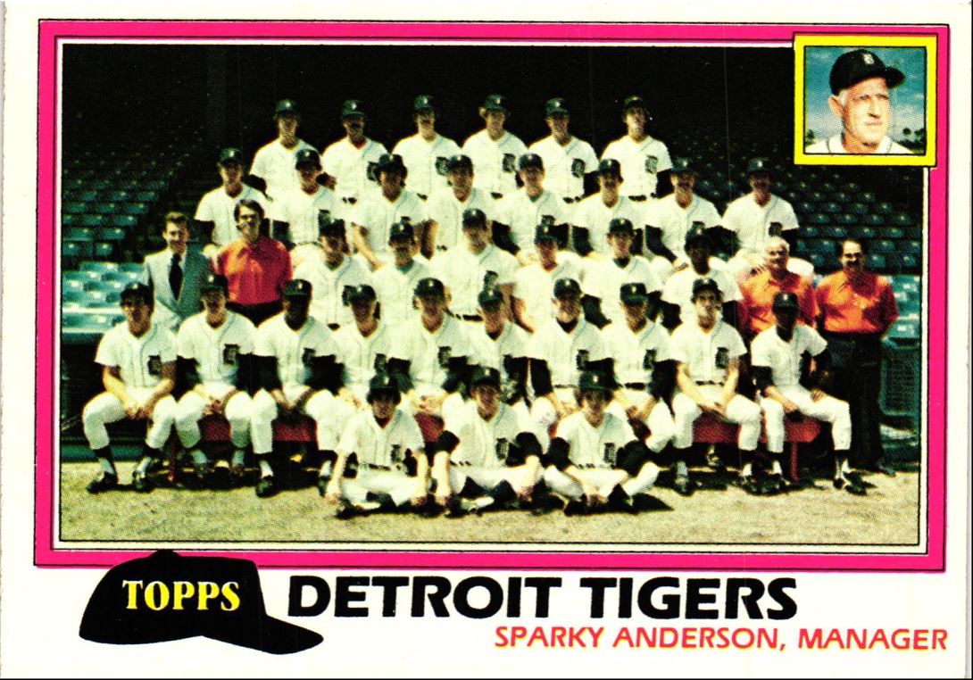 1981 Topps Detroit Tigers - Sparky Anderson