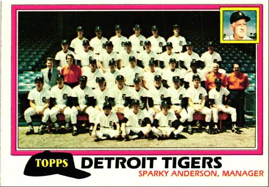 1981 Topps Detroit Tigers - Sparky Anderson