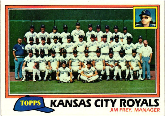 1981 Topps Kansas City Royals - Jim Frey