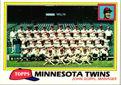 1981 Topps Minnesota Twins - John Goryl