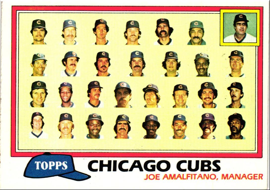 1981 Topps Chicago Cubs - Joe Amalfitano