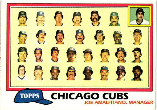 1981 Topps Chicago Cubs - Joe Amalfitano