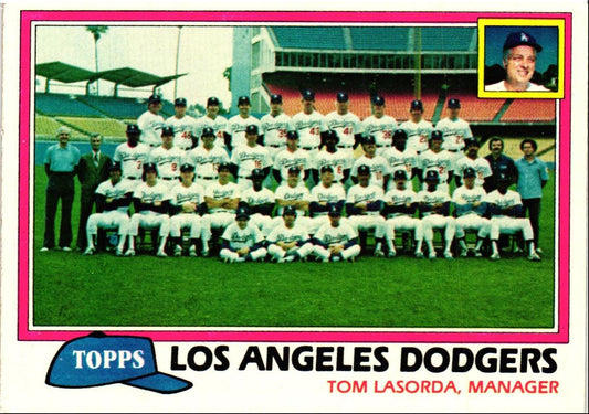 1981 Topps Los Angeles Dodgers - Tom Lasorda