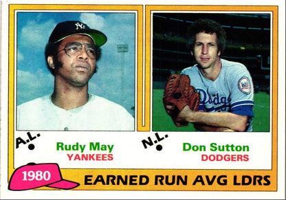 1981 Topps Rudy May / Don Sutton