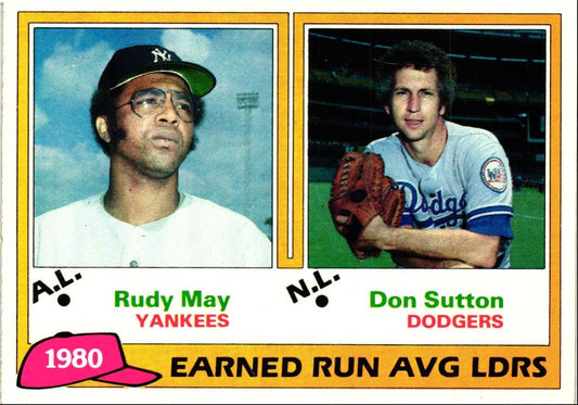 1981 Topps Rudy May / Don Sutton