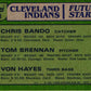 1982 Topps Indians Future Stars - Chris Bando/Tom Brennan/Von Hayes